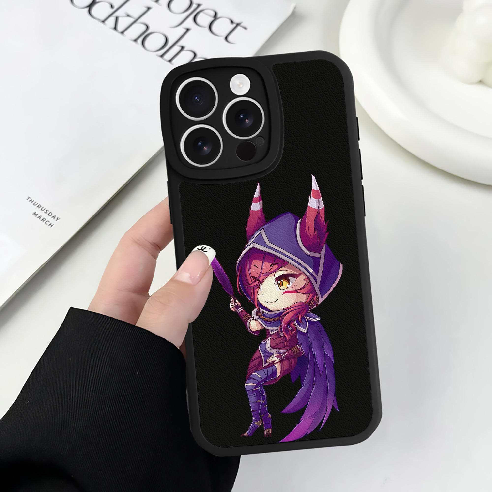 リーグ・オブ・レジェンド League of Legends LOL 【iPhone 16シリーズ対応】シリコンスマホケース（レザー調） 材質：シリコン